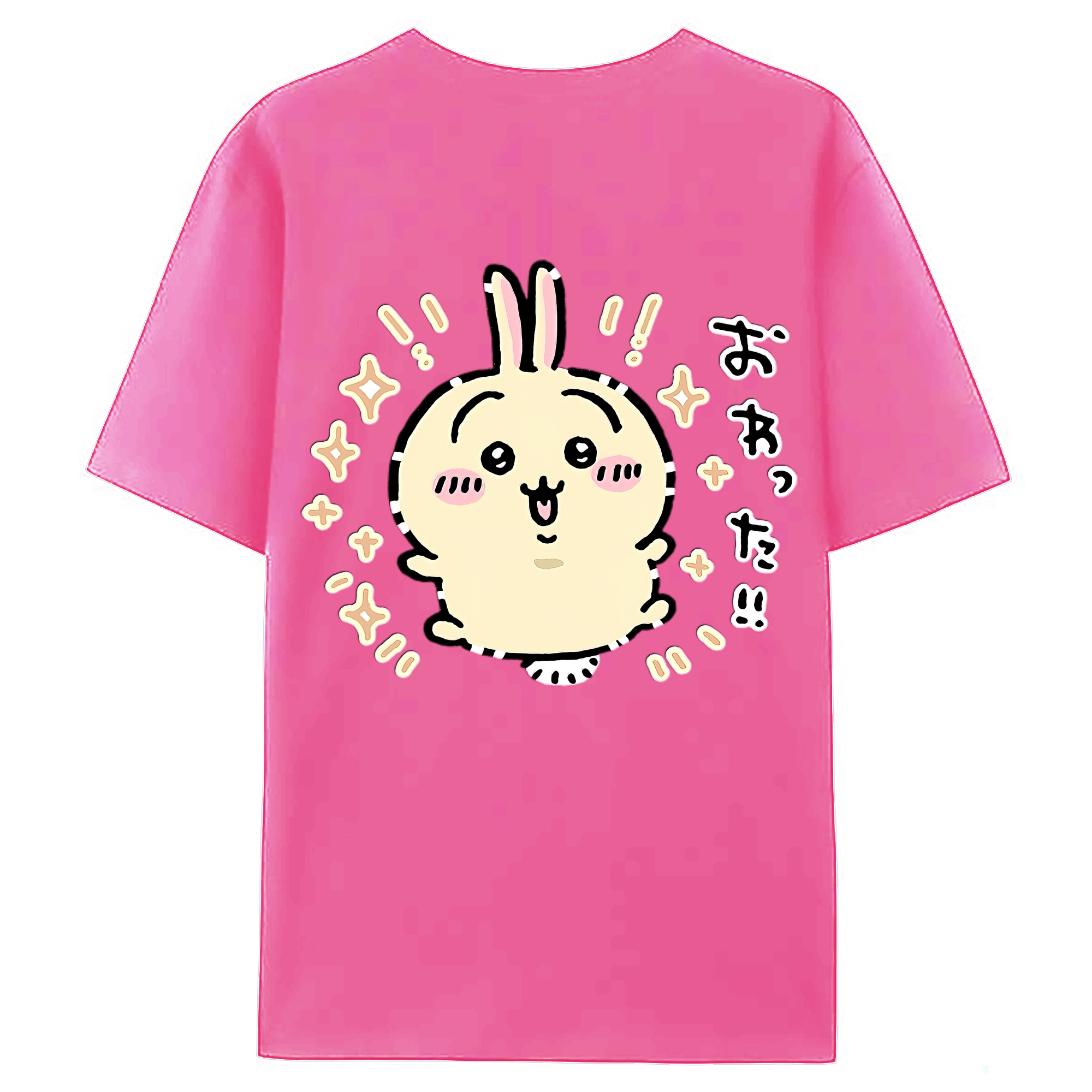 （画像用） ちいかわ うさぎ Chii-kawa usagi レディース半袖Tシャツ(バックプリント)